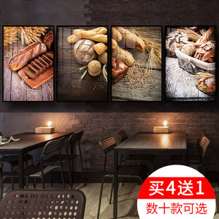 面包店装饰墙面挂k画咖啡厅创意挂件背景墙烘焙房壁画蛋糕店装饰