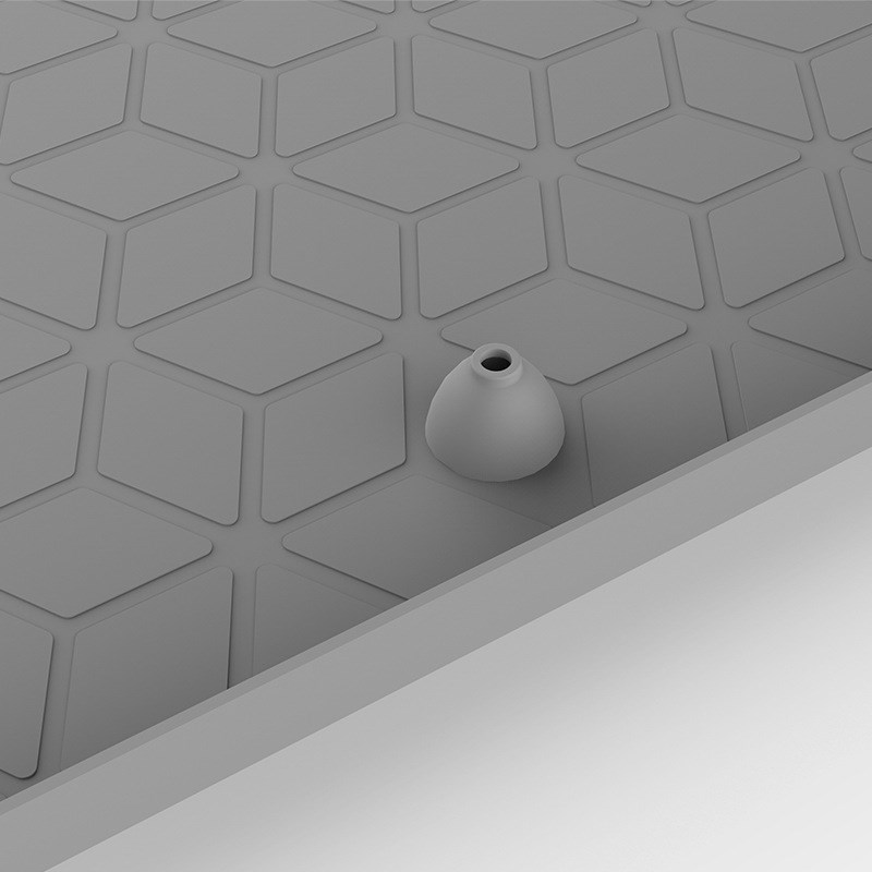 厨房水槽整体f橱柜沥水垫矽胶下水管槽防水防潮防污整体橱柜垫防