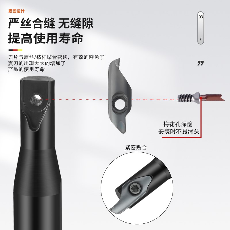 伊斯卡小内孔端面槽刀小径数控刀杆F大切深端面切槽刀杆端面槽刀