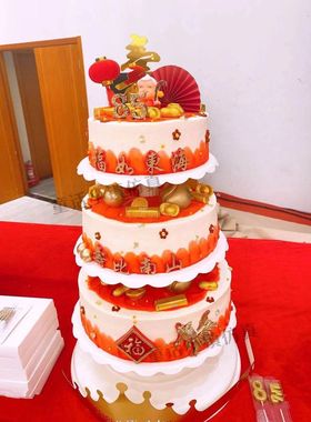 多层高档白色塑料甜品台支架婚礼祝寿水果蛋糕模Q型仿真2023新款