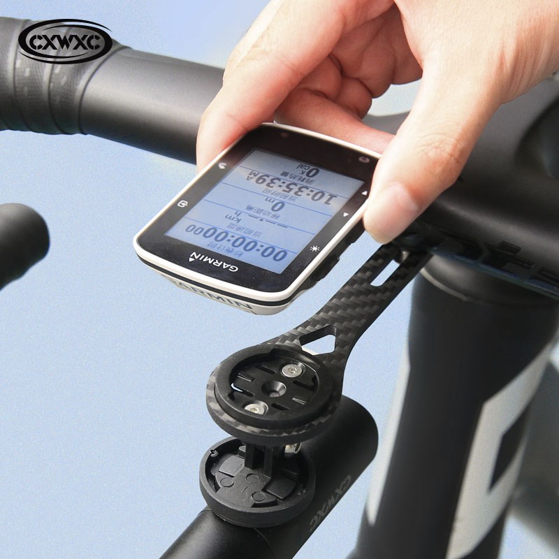 CXWXC铝合金j碳纤维自行车码表支架一体破风车把公路车骑行码表架