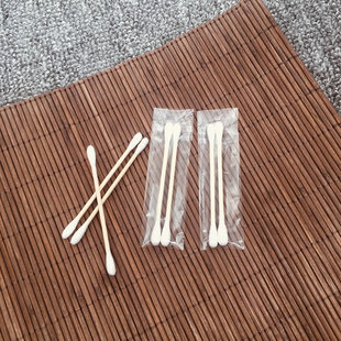 酒店棉签2支装 便携实惠双头宾馆洗浴足疗店采耳用品 独立小p包装
