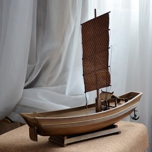 实木船型餐盘餐具木船餐具鱼盘帆船餐具帆O船刺身餐盘异性盘子