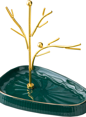 门口玄关钥匙收纳盒创意摆件首饰置物H架梳妆台化妆品口红收纳轻