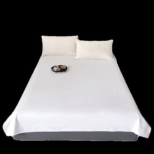 纯棉加厚帆布床单单件制式白床单军训F单人学生宿舍上下铺防皱垫