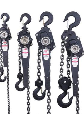厂粗家现货t 0.条75-9t起重搬运加链手摇吊手扳葫芦机紧线器HSH手