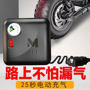 72V通用型60V车载打气筒真空胎家用打气泵 电瓶车电动车充气泵48V