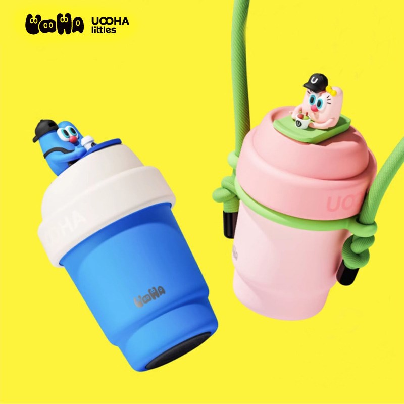 uooha直饮咖啡杯子保温摇摇杯随手杯男女高颜S值多巴胺水杯便携