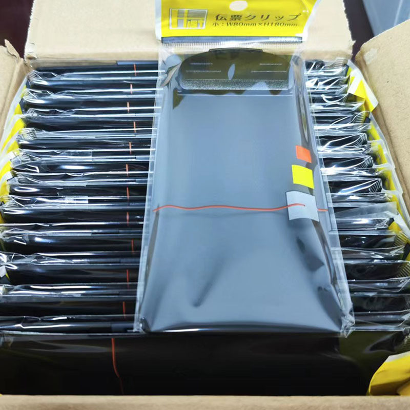 菜单夹塑料写字垫板l票据夹会议夹账单夹点菜板后可挂24片一盒包