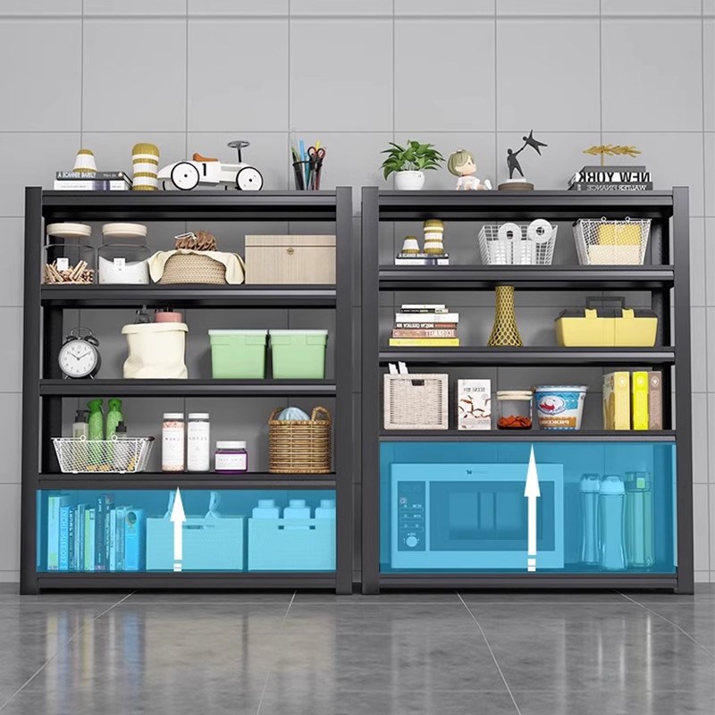 德国家用货e架带防尘帘置物架落地多层阳台储物行李箱上方收纳架