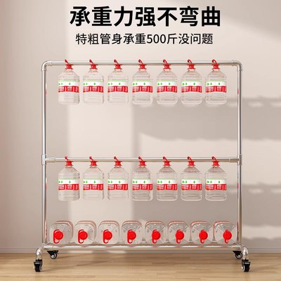 水管钢管晾衣架落地卧室内阳台外凉E晒挂衣架加粗加厚家用双层简