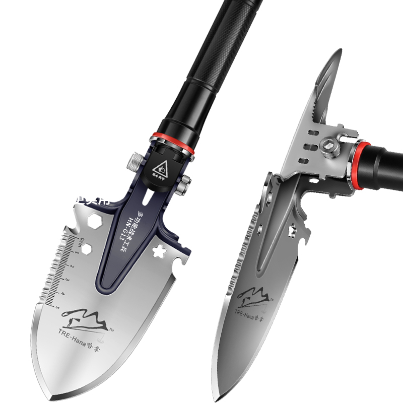 小号工兵铲多功能户外兵工铲折叠工铲特种兵铁R楸德国锰钢小铲子