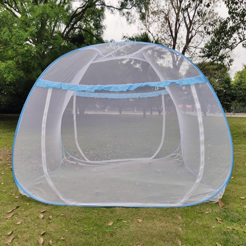 户外蚊帐免安装蒙古包双门蚊帐可D折叠式防蚊露营帐篷打地铺蚊帐