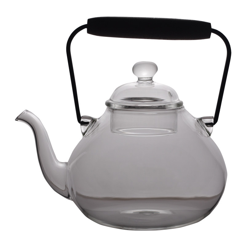 喜水出品 e日式手工提梁壶 高硼硅耐热玻璃煮茶壶煮水壶电陶炉专