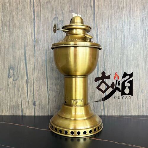 精品独枪三塔上链灯 中式复w古茶灯明火煮茶炉 鼓风煤油灯厂家直