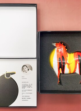西安东西迷你淋色马摆件家居装饰品创意礼品树P脂工艺品旅游纪念