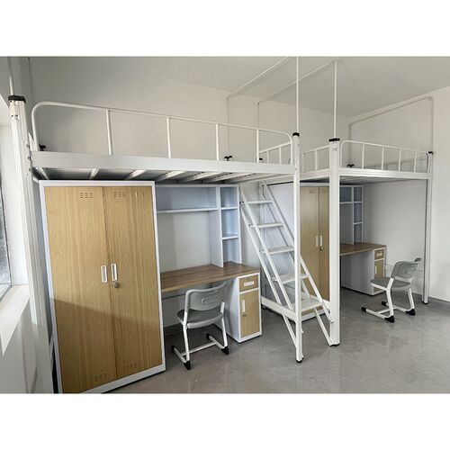 广东东莞深圳上床下桌公寓床铁床学生员工高架床R宿舍家具铁架床
