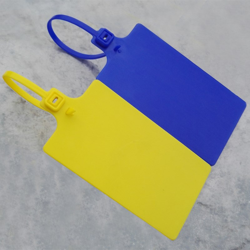 大号标牌标记扎带k塑料封条钢丝标签锁吊牌物流装袋标识挂签100条