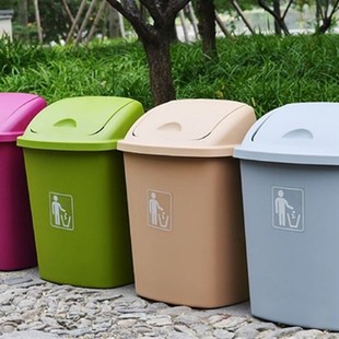 分类垃圾桶大容量30L40L60L户外物K业带盖厨房商用家用特大号