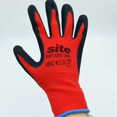 Site磨砂手套外贸出口微瑕二等品耐磨防滑15针R尼龙高弹透气不臭
