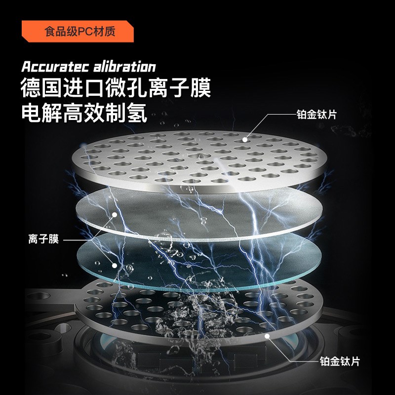 富氢水素水杯水壶高浓度电解负离子养生氢K氧分离碱性超饱和制氢