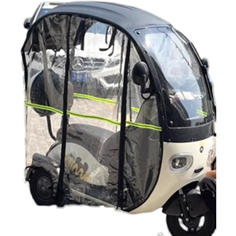 台铃Q5原装g车棚雨帘围帘新款雨蓬防寒保暖全透明电动三轮车雨帘