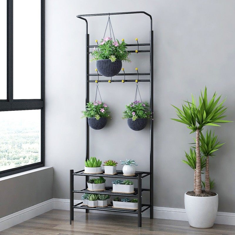 花园生活铁艺落地室内多层花架阳台E客厅多肉绿萝吊兰花盆架衣帽,鲜花速递/花卉仿真/绿植园艺,花架,淘宝优惠券,粉丝福利购,淘宝优惠卷