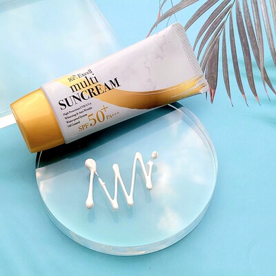 保税直邮 韩国Re:Excell/睿色防晒霜50ml SPF50+/PA+++ 植物配方