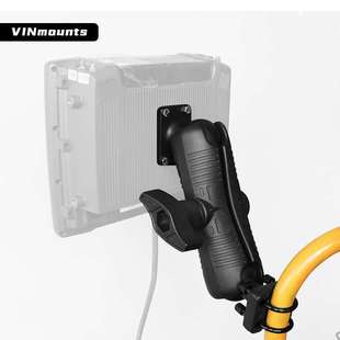 VIN把手圓管固定支架雙U型底座2.25英寸直徑球頭物流設備支架