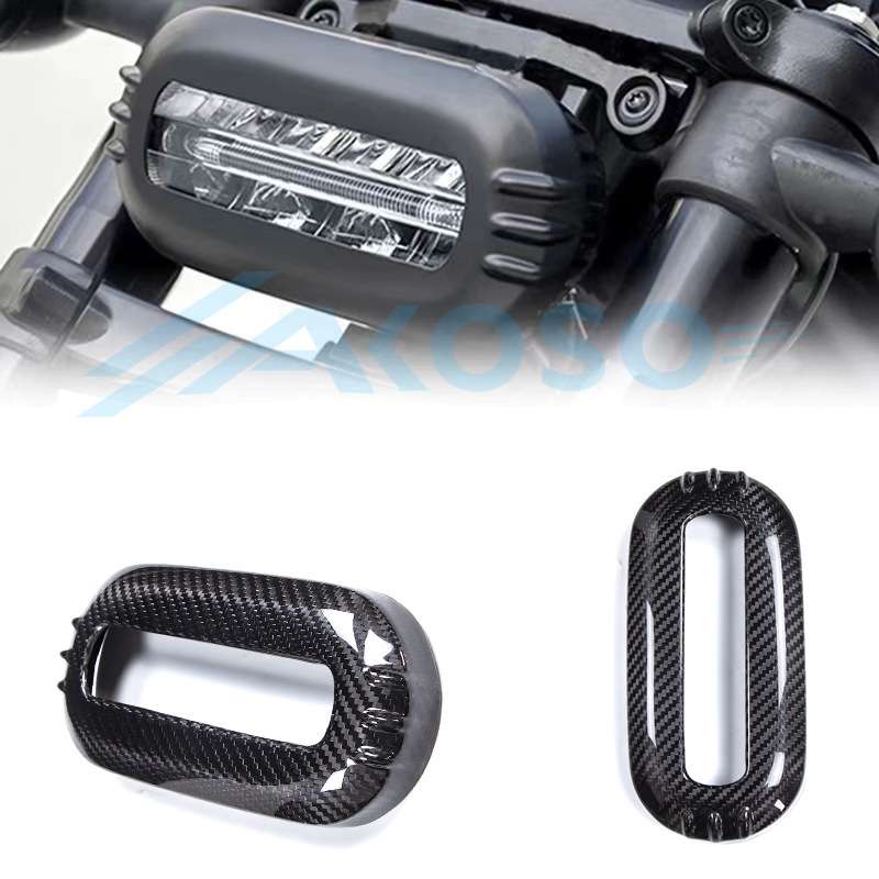 适用哈雷Harley Sportster S 1250SS运动者改装碳纤维车灯罩外壳