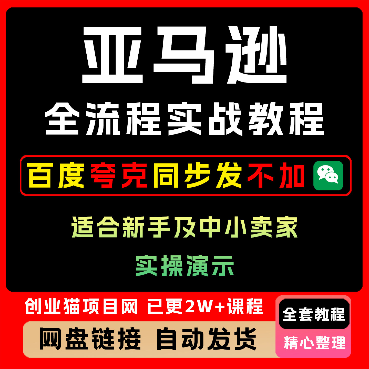 2025亚马逊全流程实战教程,实操演示教程 适合新手及中小卖家