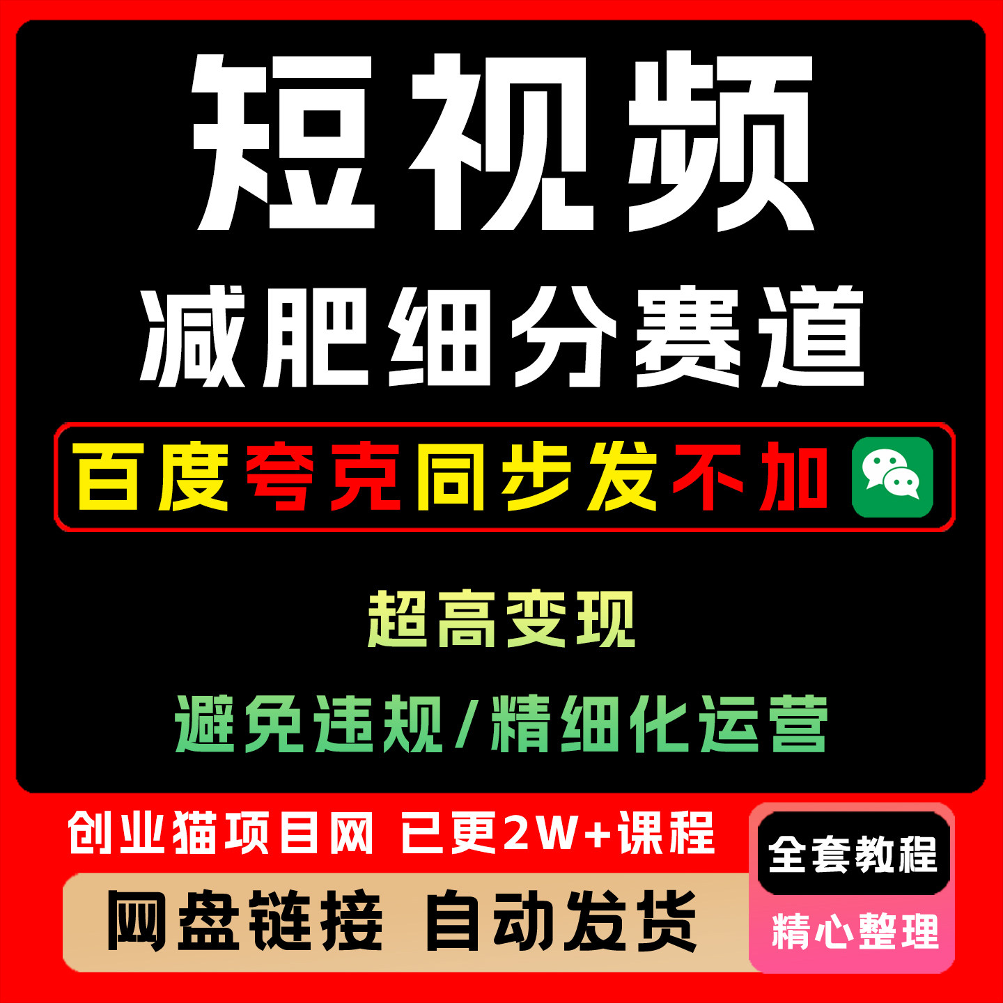2025年短视频减肥细分赛道减肥账号抖音实战训练营【揭秘】
