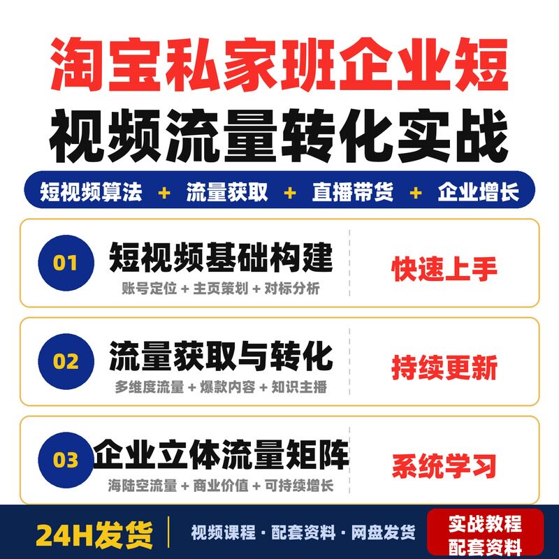 企业短视频流量转化实战构建立体流量矩阵实现可持续增长图片