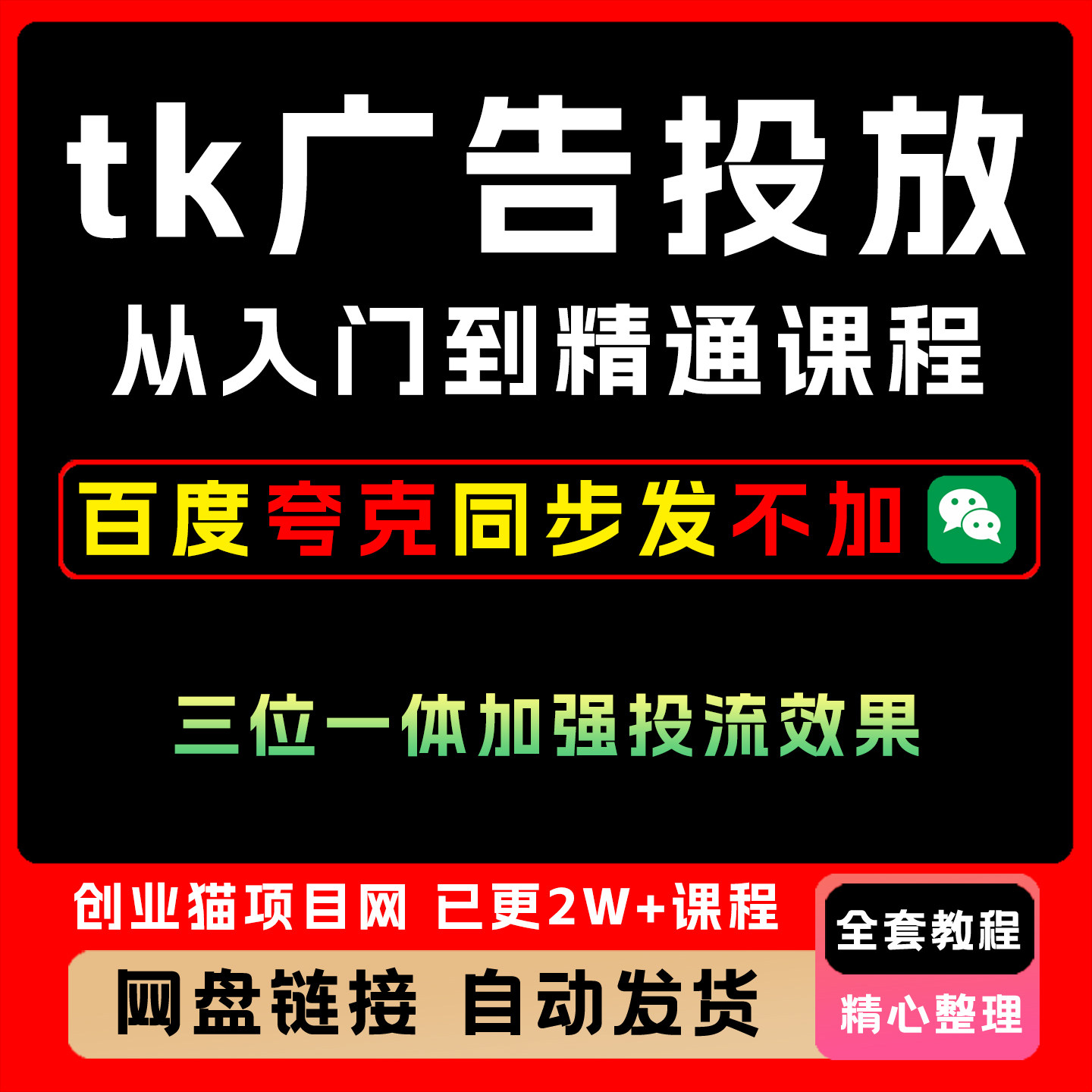 2025年tk广告投放从入门到精通加强投流效果全套视频教程