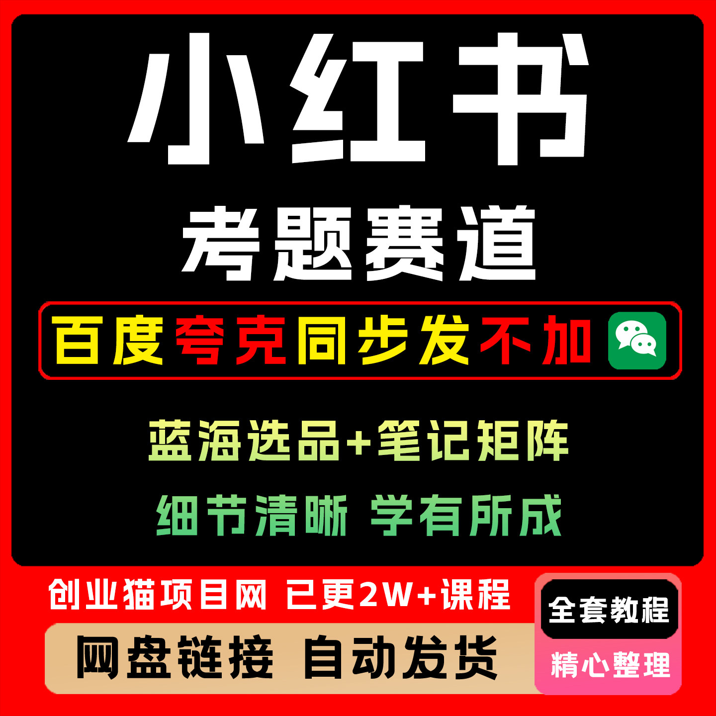 2025小红书考题赛道虚拟项目1.0 蓝海选品+笔记矩阵零基础上手