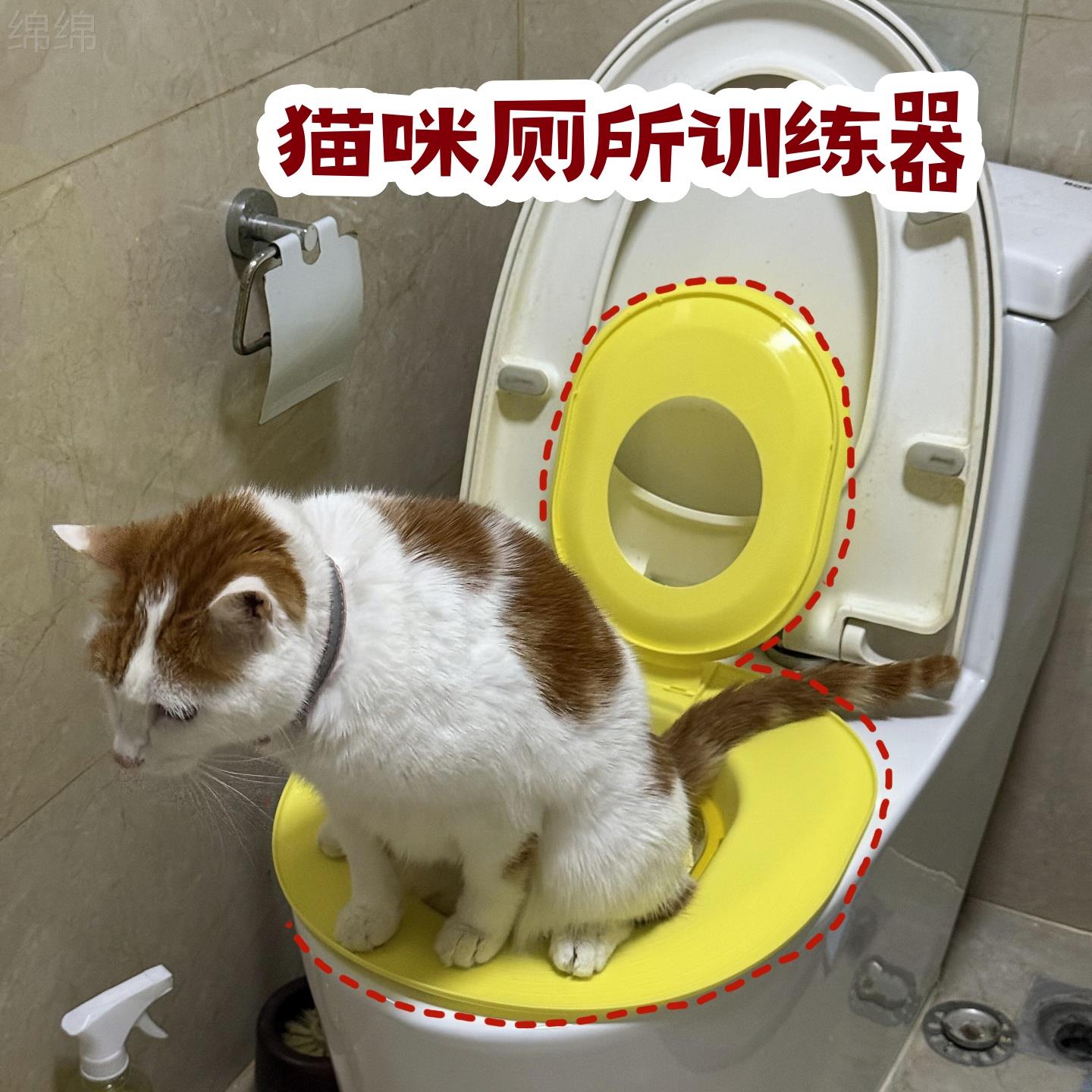 猫咪马桶训练器可拆卸猫砂盆超大号防外溅防臭家用坐便蹲便猫厕所