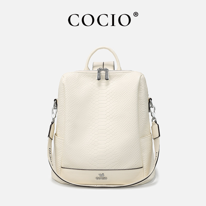 双肩背包女士出差旅游轻便小众设计时尚通勤大容量2024新款CC070