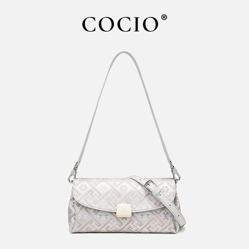 COCIO轻奢时尚国风新中式锦绣单肩斜挎包CC160