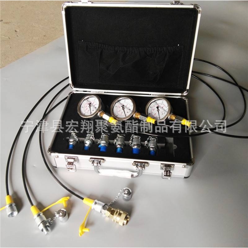 压力表软管测压盒 液压机械树脂测压管总成  挖机液压测压盒装置