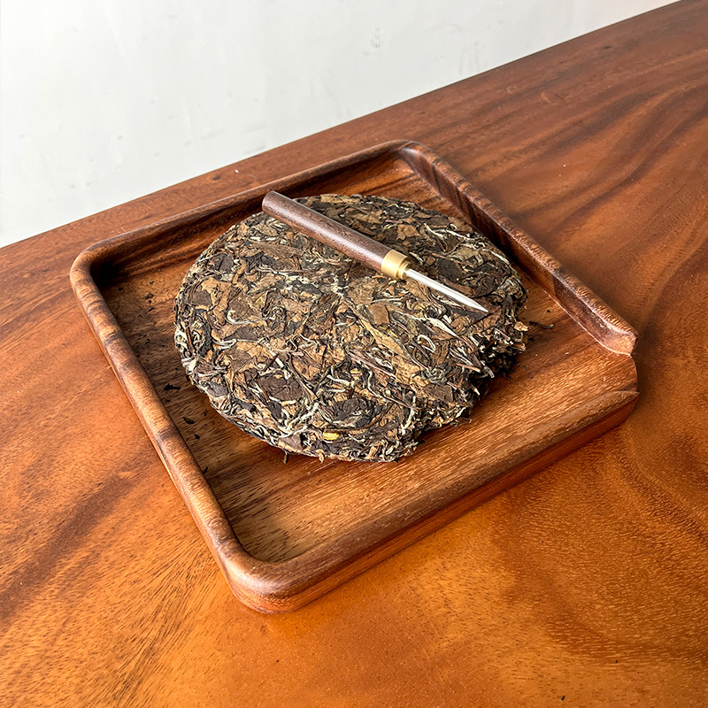 实木分茶盘普洱茶盒茶饼胡桃木质茶盘功夫茶具翘茶盘赏茶道