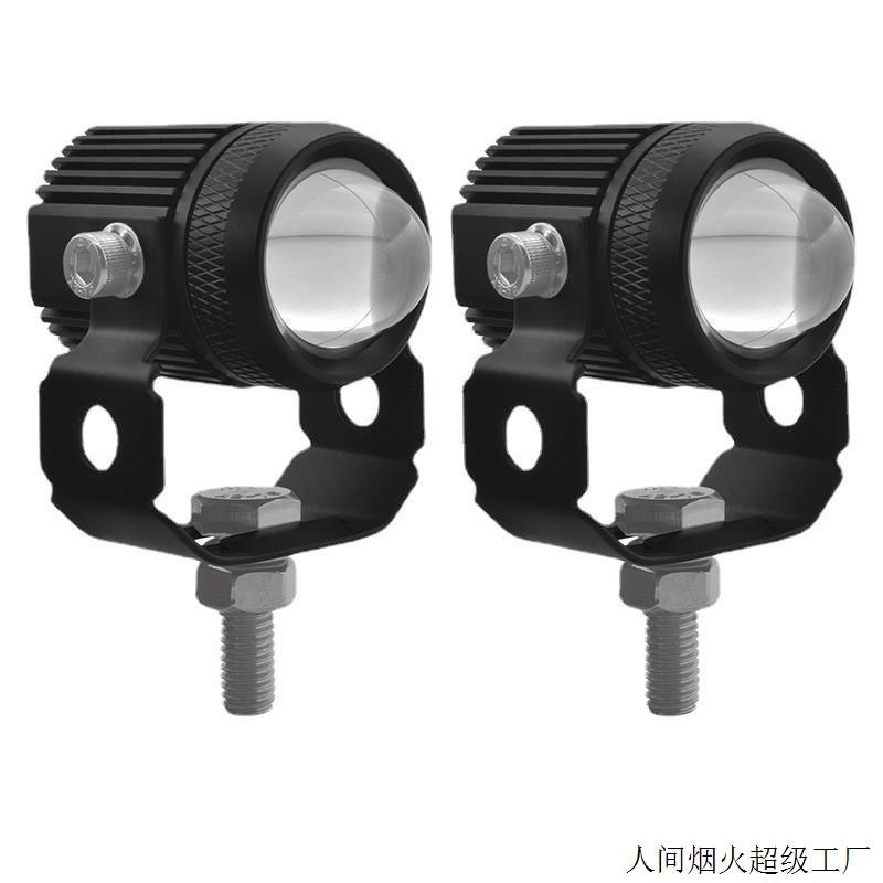 摩车小钢炮光透镜切线外置大灯汽车车灯超亮铺强光