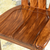 乌金木实木餐椅全实木家具椅子现代实木餐桌椅子