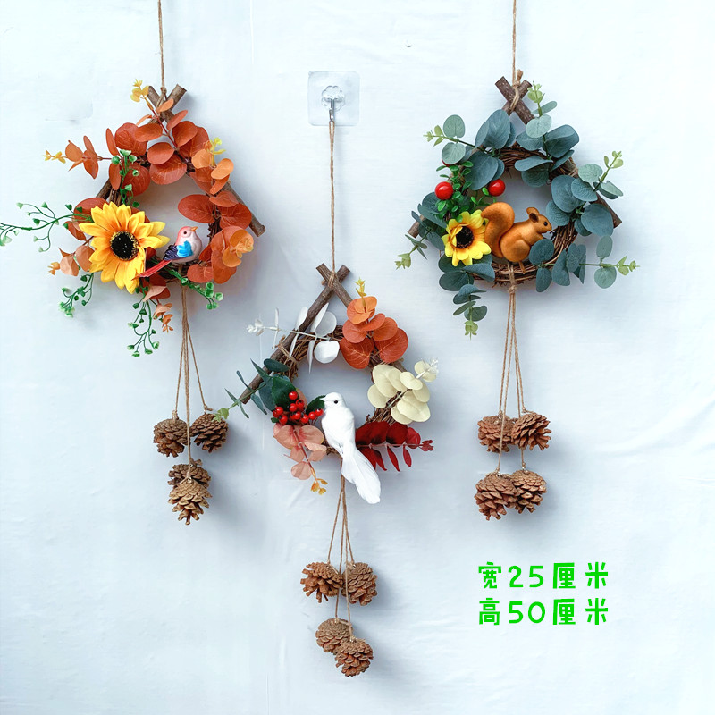 墙壁环装饰墙上挂件客厅壁挂房间挂墙墙饰室内壁饰田园创意家居
