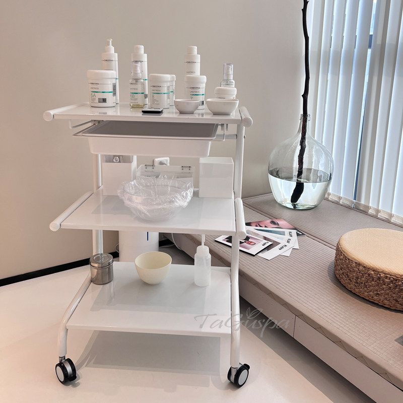 医美仪器推车院推车全钢静音轮皮肤管理子