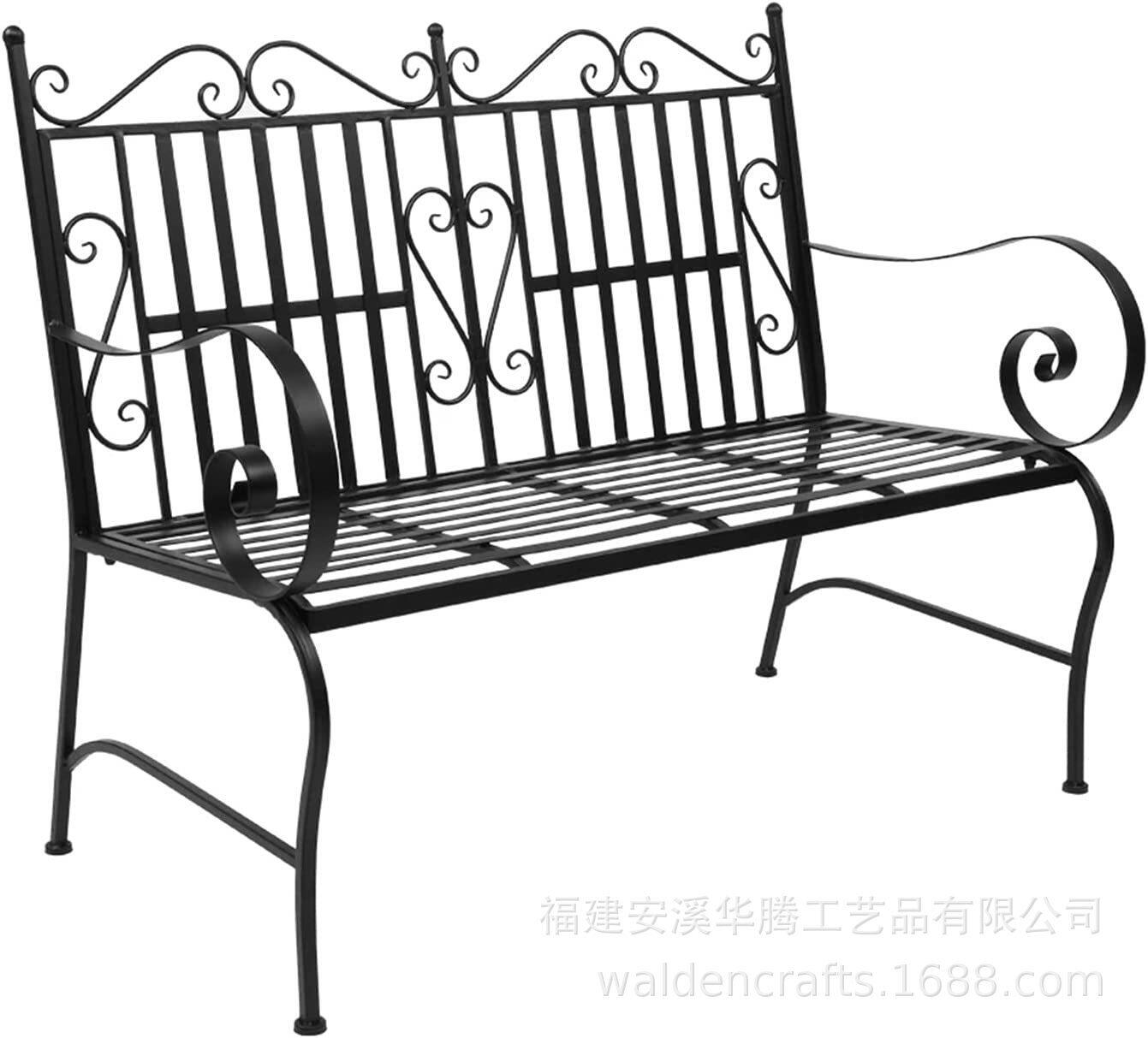 现代简约铁艺户外双人躺椅