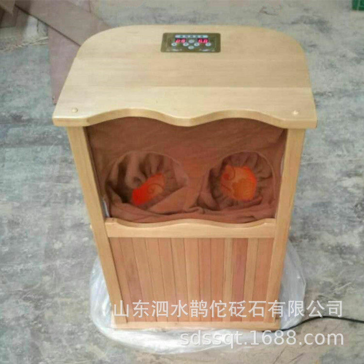 泰山砭石足浴桶 富贵红圆片 铁杉木桶 山东旅游服务名牌2020-21年