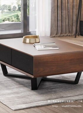 茶几北欧茶几客厅家用小户型灰色长方形创意储物茶桌简约现代茶台