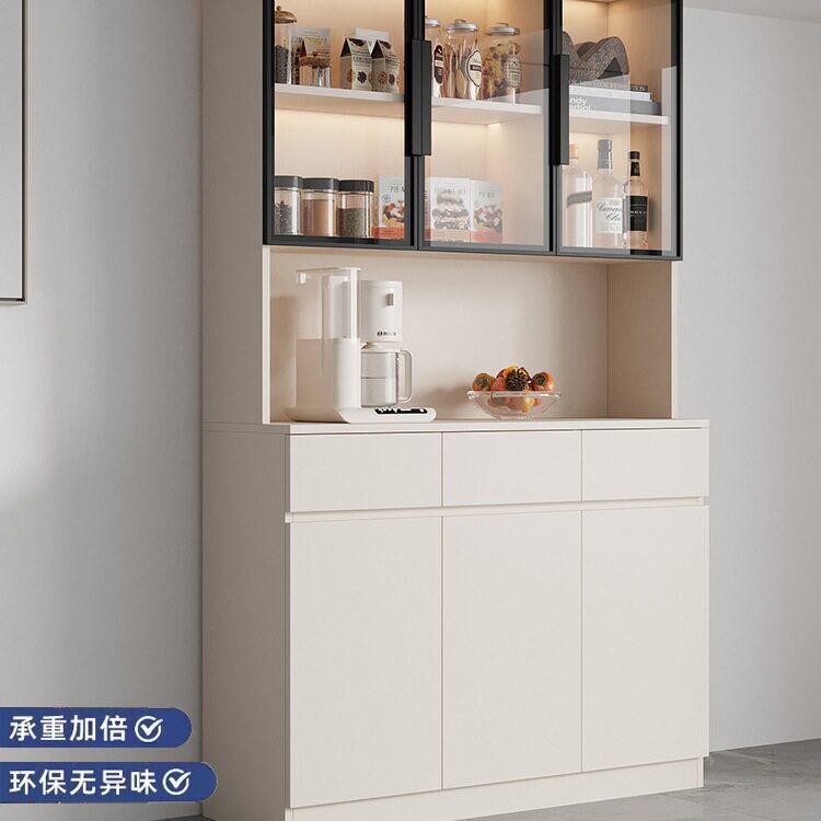 现代简约实木靠墙收纳餐边柜