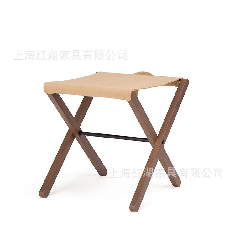 汉庭酒店北欧简约实木折叠行李架