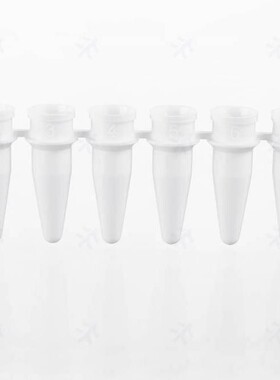 Virya3310178白色pcr管8连管光学平盖0.1mLPCR8联排管盖
